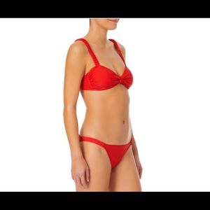 Red bikini swimwear